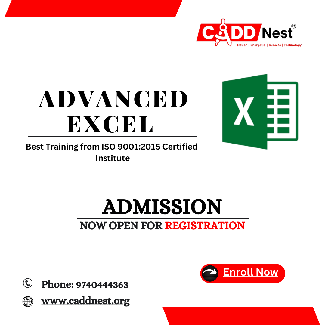 CADD NEST (P) Ltd., - Latest update - Best Advanced Excel Training  Institute with a certification