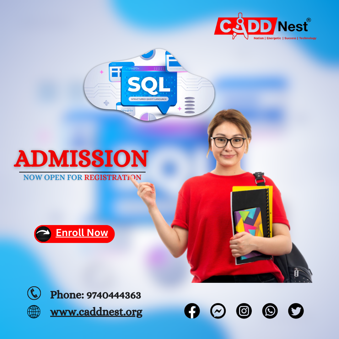 CADD NEST (P) Ltd., - Latest update - SQL course training with certification from ISO 9001:2015 Certified Institute