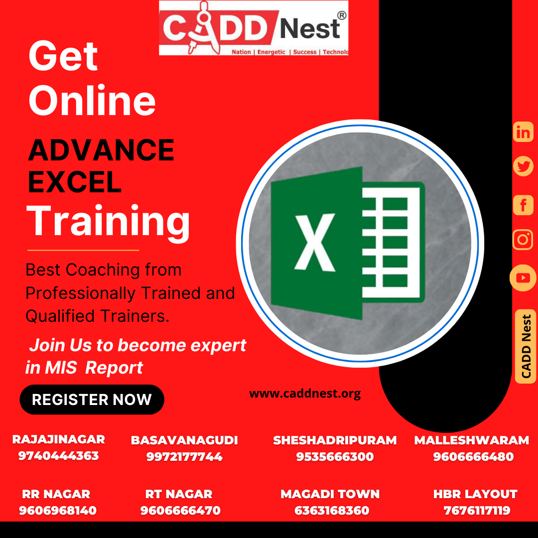 CADD NEST (P) Ltd., - Latest update - Best Institute For Advance Excel in Malleshwaram