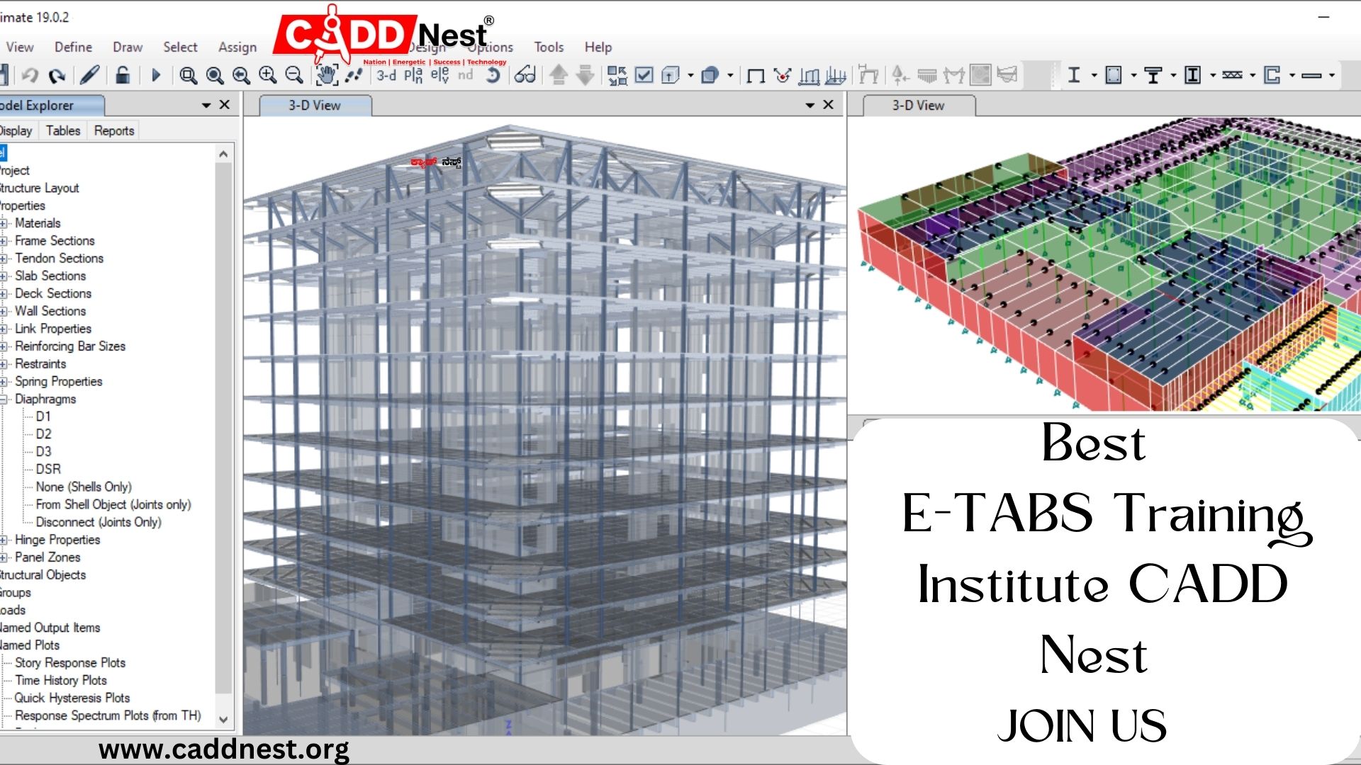 CADD NEST (P) Ltd., - Latest update - E-tabs course with a certificate