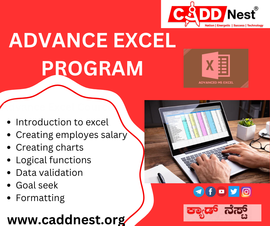 CADD NEST (P) Ltd., - Latest update - advanced excel course duration