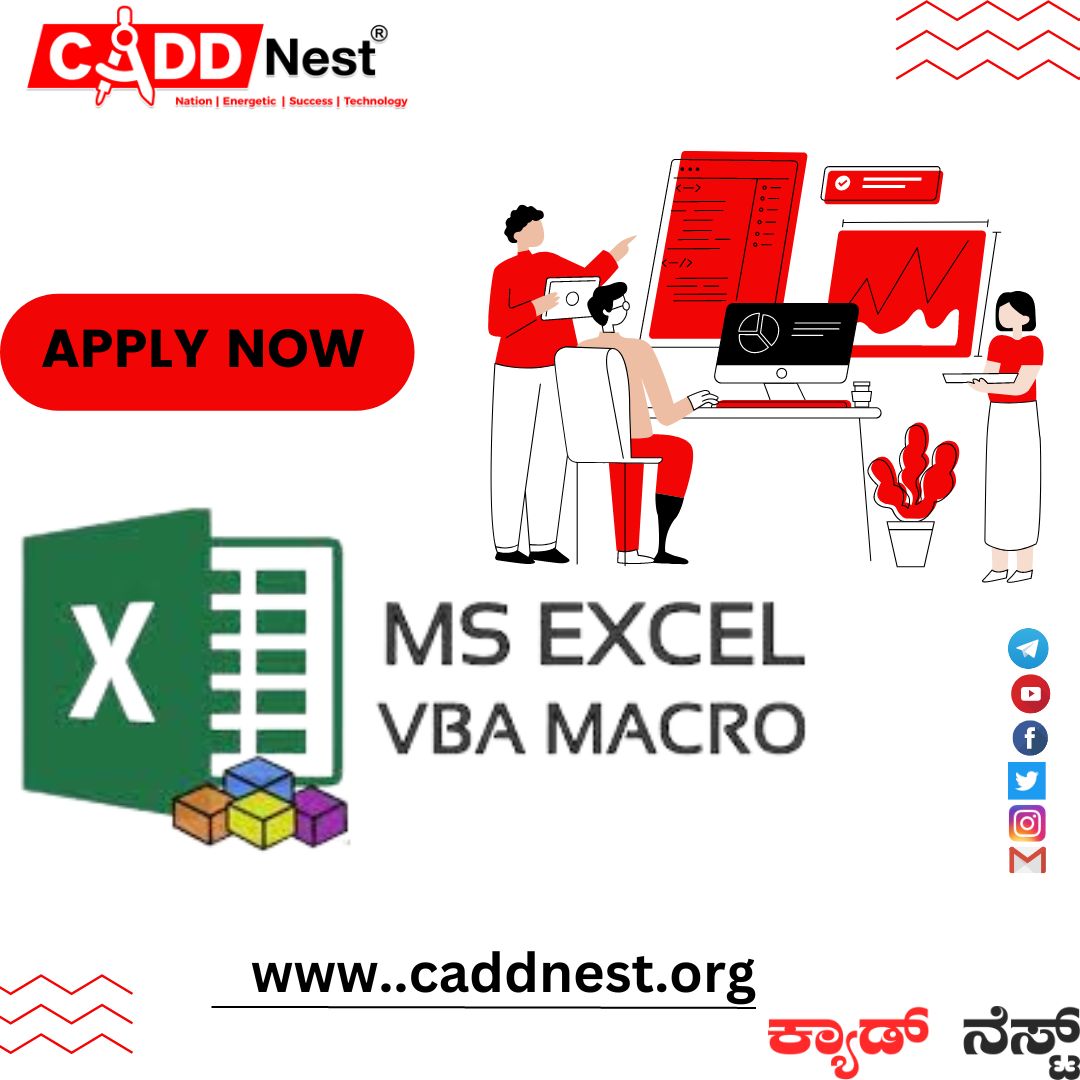 CADD NEST (P) Ltd., - Latest update - vba macros course content